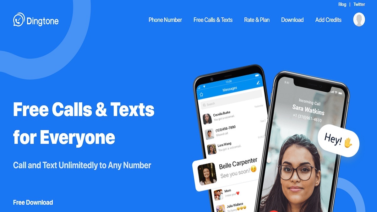 Get a Second Phone Number for Unlimited Calling & Texting - Dingtone