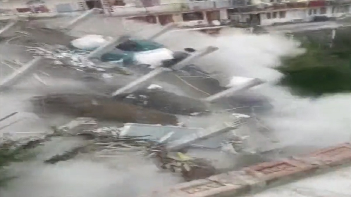 Himachal Pradesh: Three-storey building crashes like a house of cards | Watch