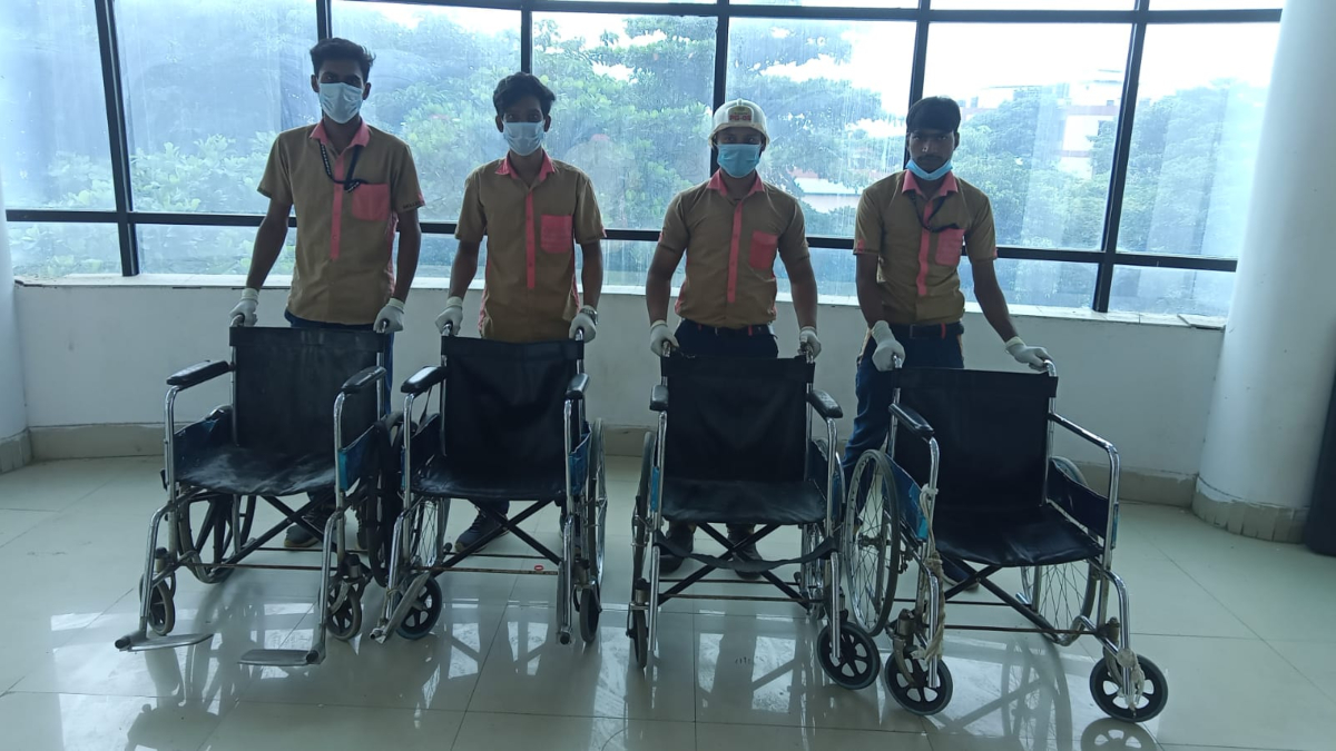 ITI students repair beds, stretchers, wheelchairs in Berhampur MKCG Hospital