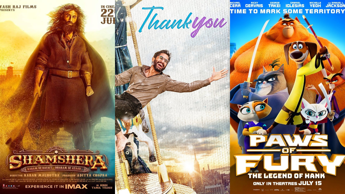 Friday Releases: Shamshera to Thank You; list of new Hindi, Tamil, Telugu &  English films on July 22 | Bollywood News – India TV