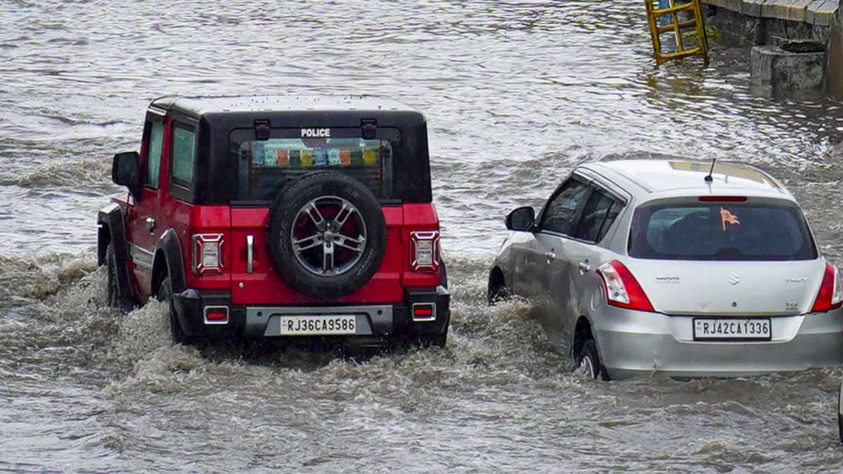 Rajasthan floods: Cars washed away in Jodhpur after heavy rains batter city | VIDEO