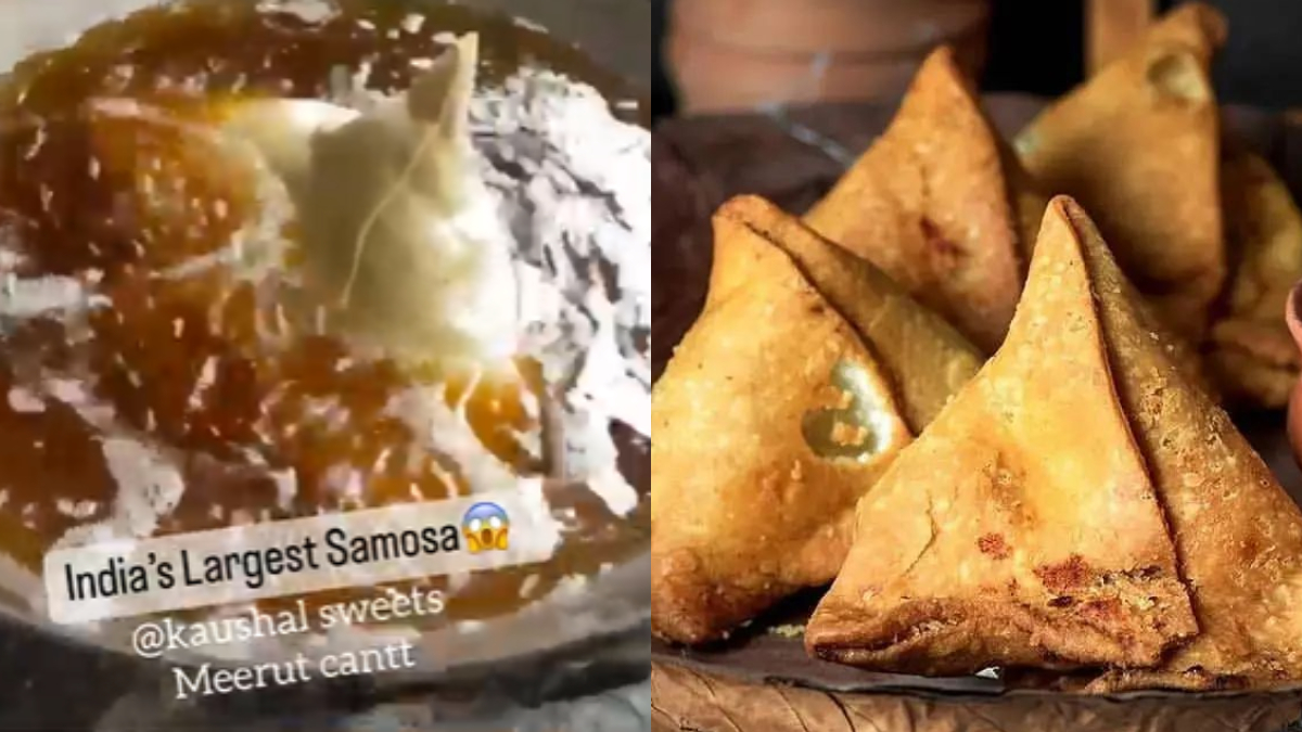 Can you finish THIS 8 Kg samosa and win a whopping cash prize at Meerut shop?