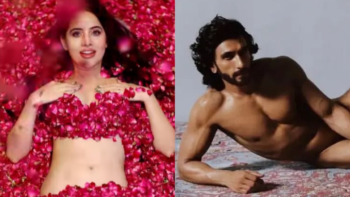 Ridhima Pandit All Sexy X Videos - Viral Video: Uorfi Javed lies in bed of roses, netizen asks 'inspired by  Ranveer Singh?' | Celebrities News â€“ India TV