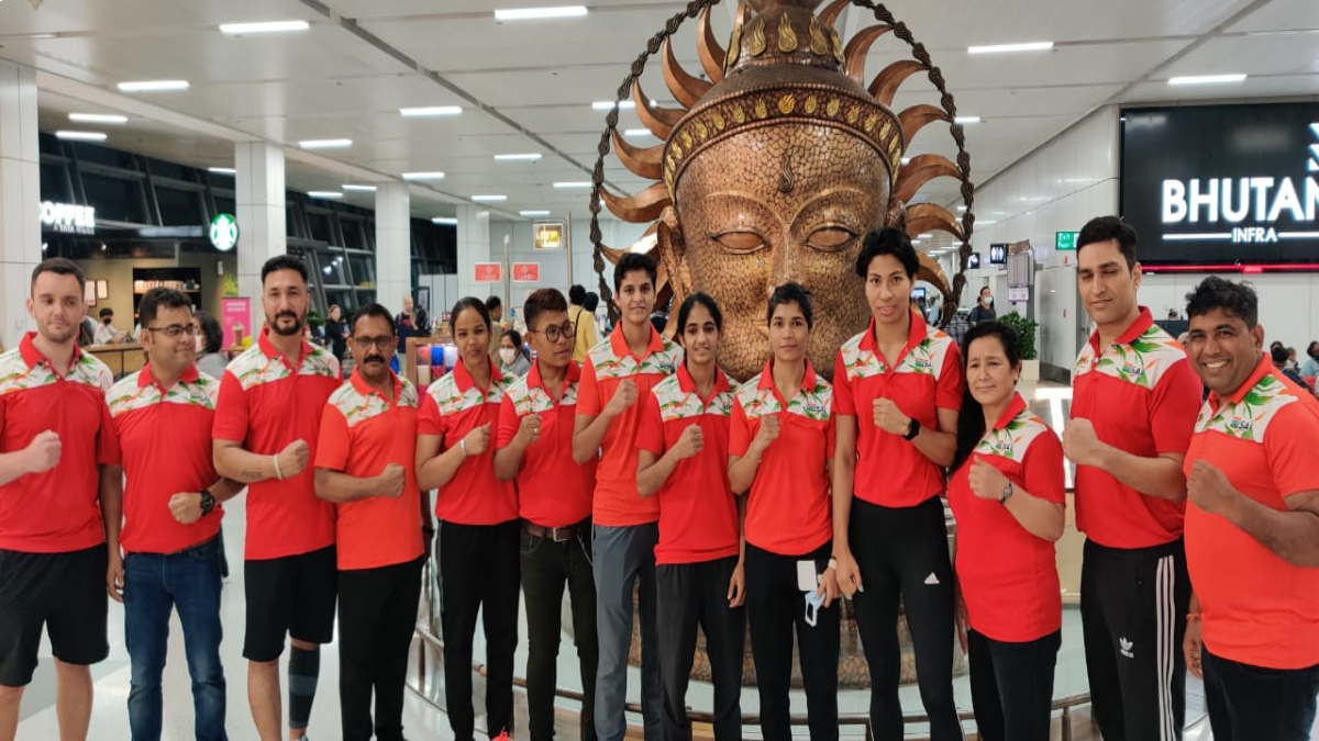 Indian boxing contingency get clicked before they leave for the Commonwealth games Commonwealth games 2022, Birmingham
