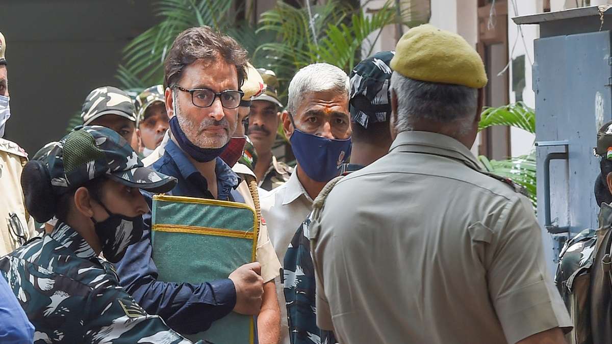 Yasin Malik's hunger strike enters 5th day, being given intravenous fluids in Tihar Jail