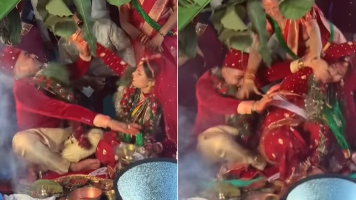 Viral Video: Bride and groom fight like kids at mandap, netizens say 'abhi se shuru ho gaye'