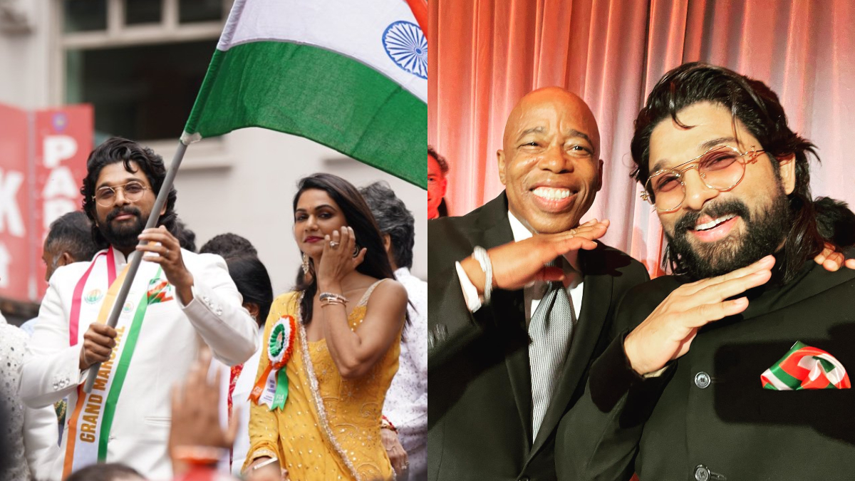 Allu Arjun makes grand entry at India Day parade in New York; does Pushpa’s iconic step with Mayor