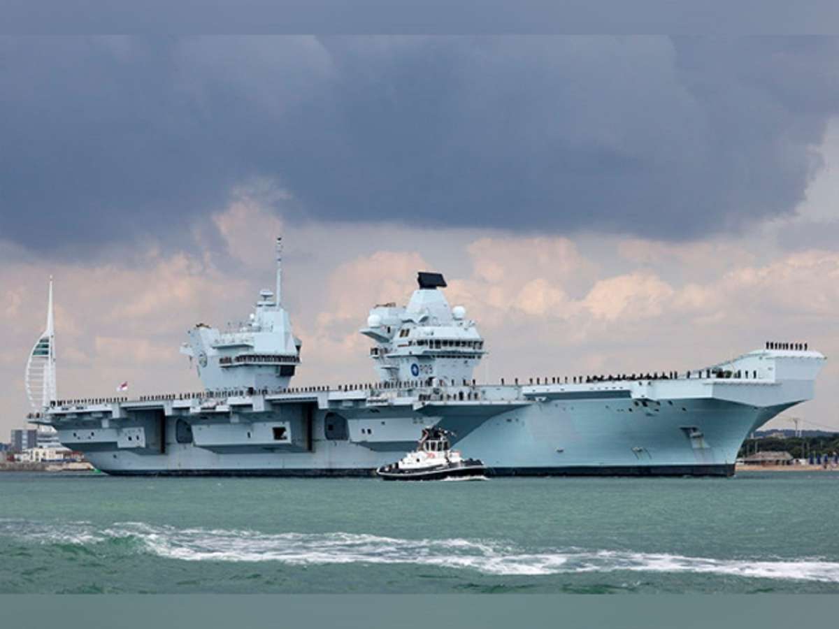 UK's biggest aircraft carrier breaks down on way to US