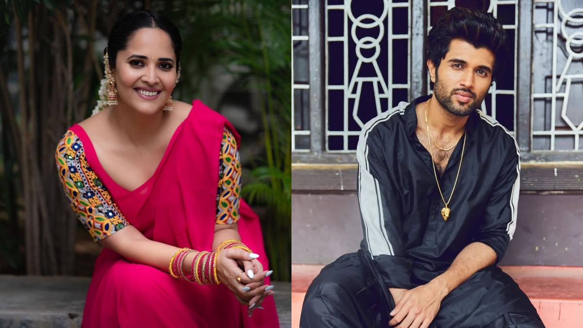 Telugu Sex Videos Anasuya - Anasuya Bharadwaj warns Vijay Deverakonda's fans for calling her 'aunty'  after her indirect dig on actor â€“ India TV