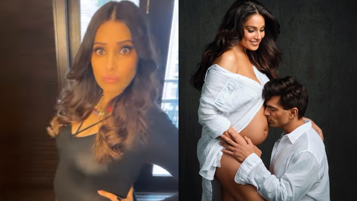 Bipasha Basusexvedeo - Pregnant Bipasha Basu flaunts her baby bump in new video: 'Look I've got a  baby in my belly' | Watch | Celebrities News â€“ India TV