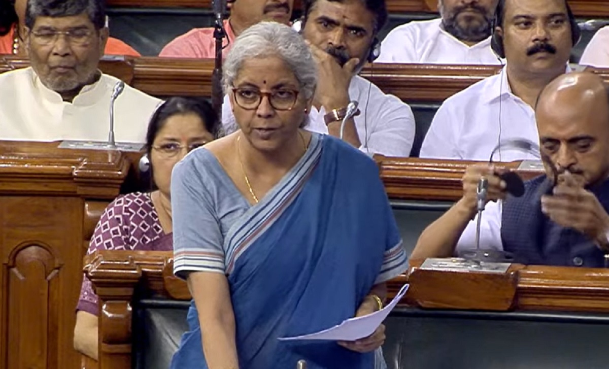 Congress MPs walkout as FM Nirmala Sitharaman addresses Lok Sabha on ...