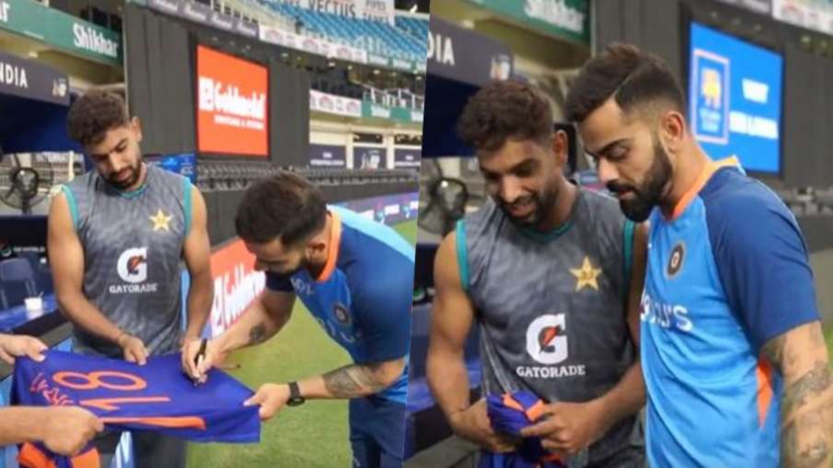 Asia Cup 2022: Virat Kohli gifts his jersey to fellow Pakistan player, BCCI shares video