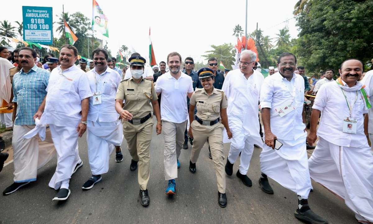 Bharat Jodo Yatra: Morning leg concludes, Rahul to interact with cashew workers, others at Kollam