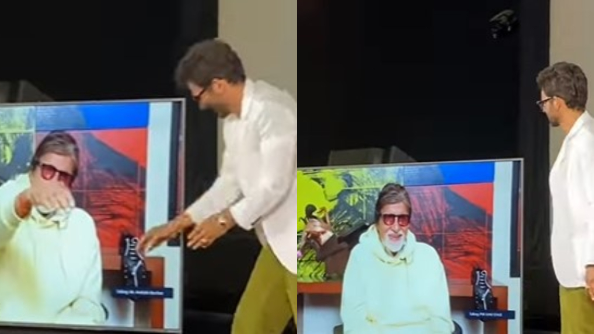 Watch: Sunil Grover hilariously touches Amitabh Bachchan's feet via screen, netizens crack up