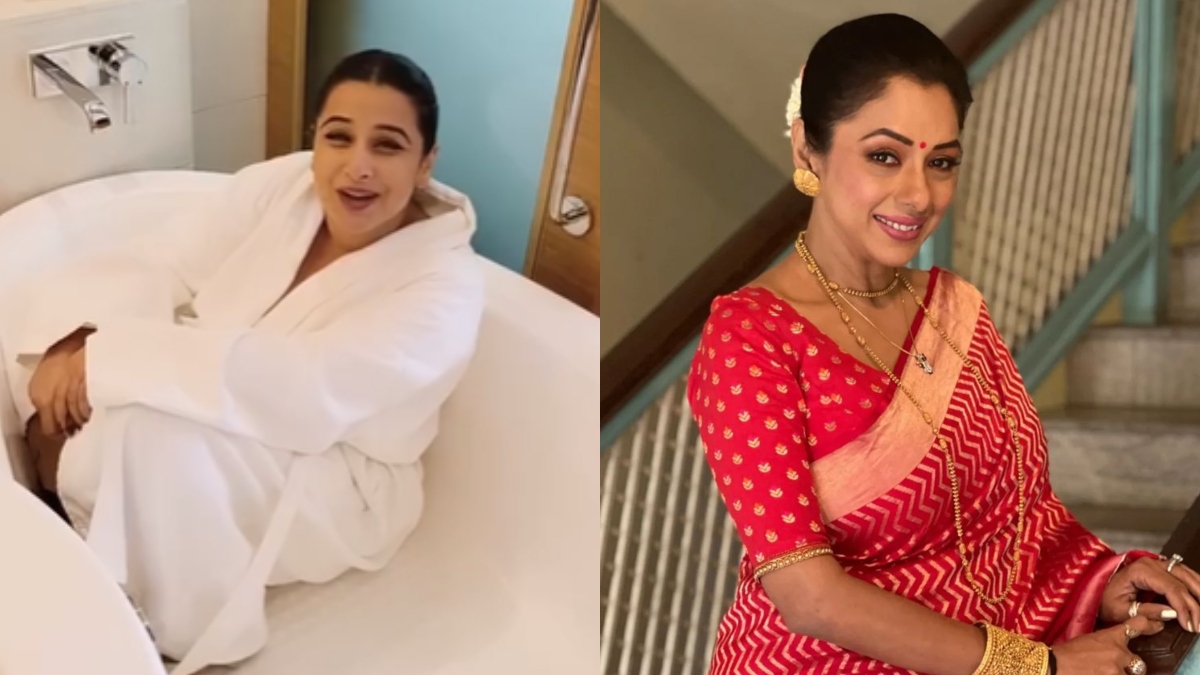 Watch: Vidya Balan recreates Anupamaa's viral dialogue 'aapko kya', Rupali Ganguly can't keep calm