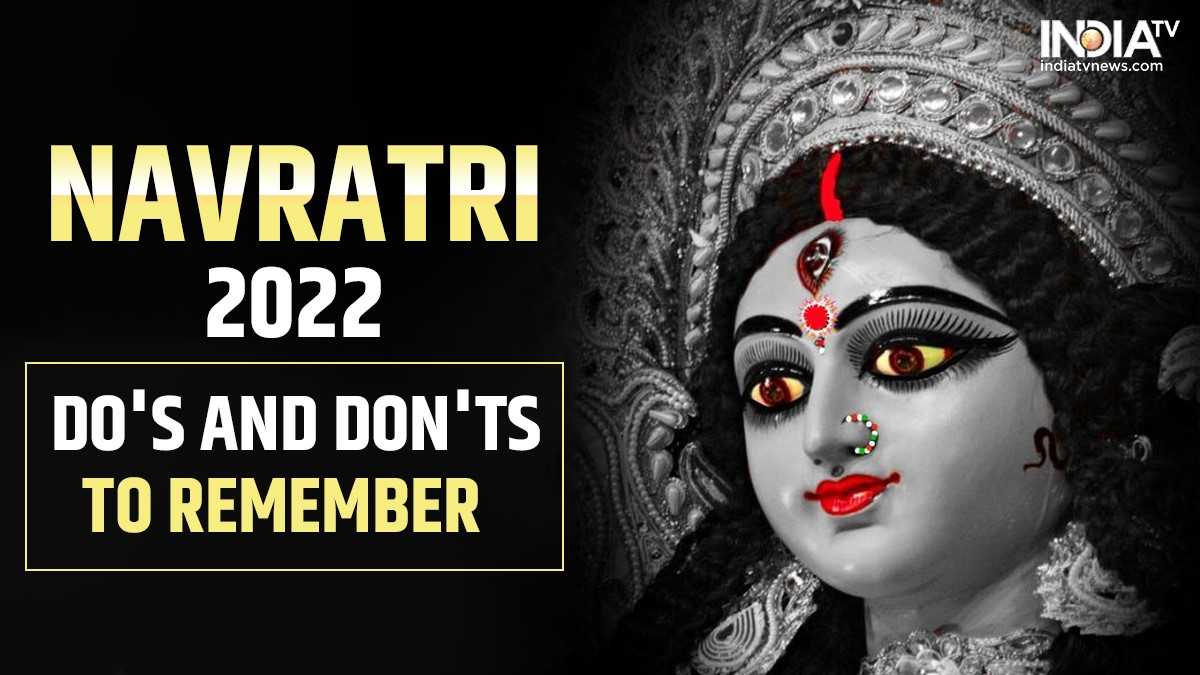 Navratri 2022: Dos and Don'ts you should remember during fasts | Lifestyle  News – India TV