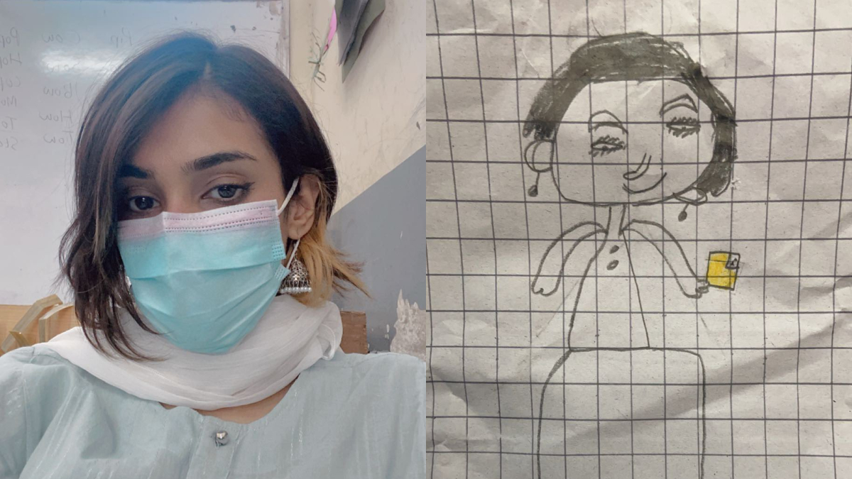 Teacher asks students of class 1 to draw her pic, the results will leave you in awe; see pics