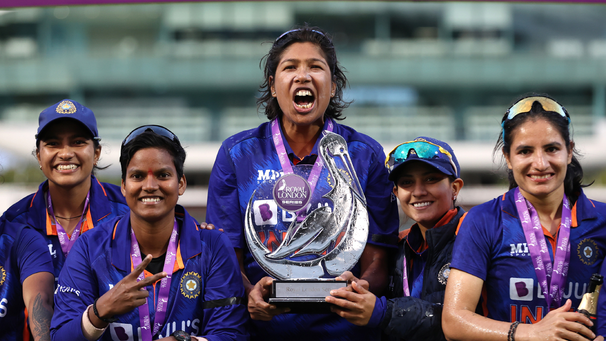 Jhulan Goswami played her final International game against England.