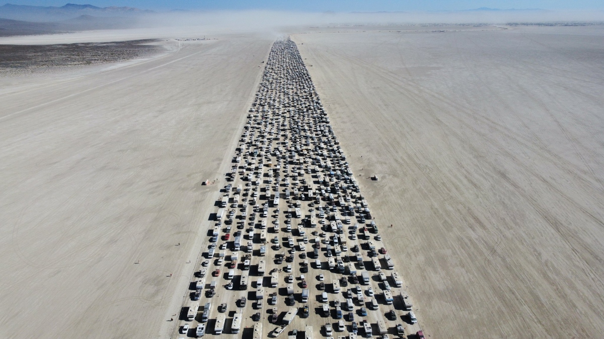 Burning Man Festival ends with 8hour long traffic jam in Nevada, see