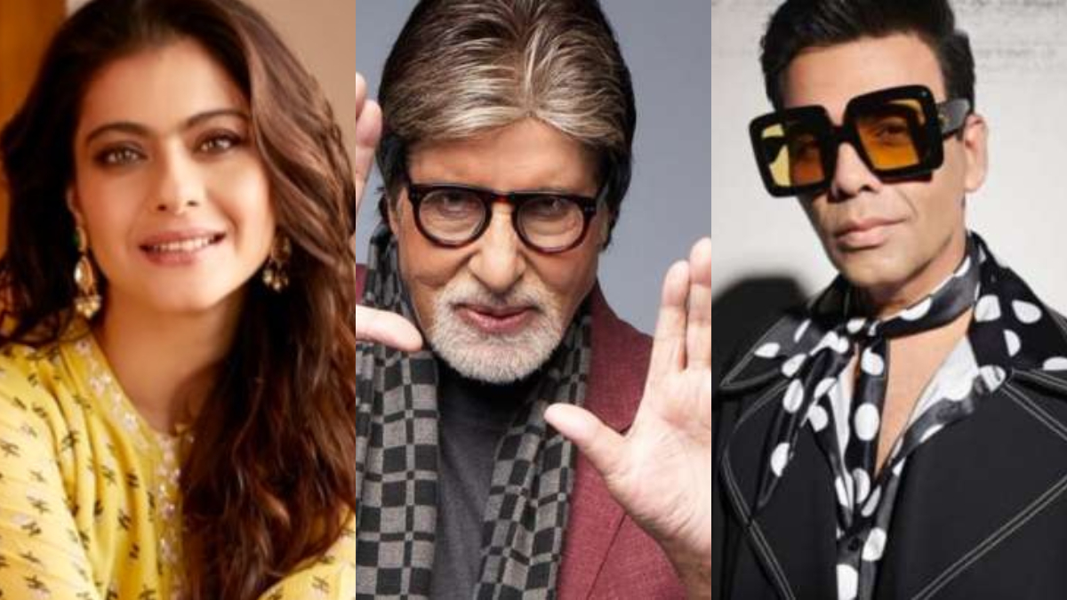 Kajol, Amitabh Bachchan and Karan Johar