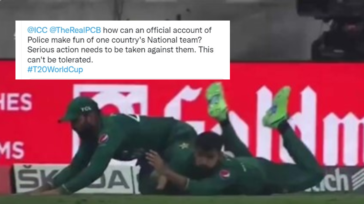 Delhi Police mocks Shadab Khan-Asif Ali ugly collision & Pakistanis definitely didn't like the joke