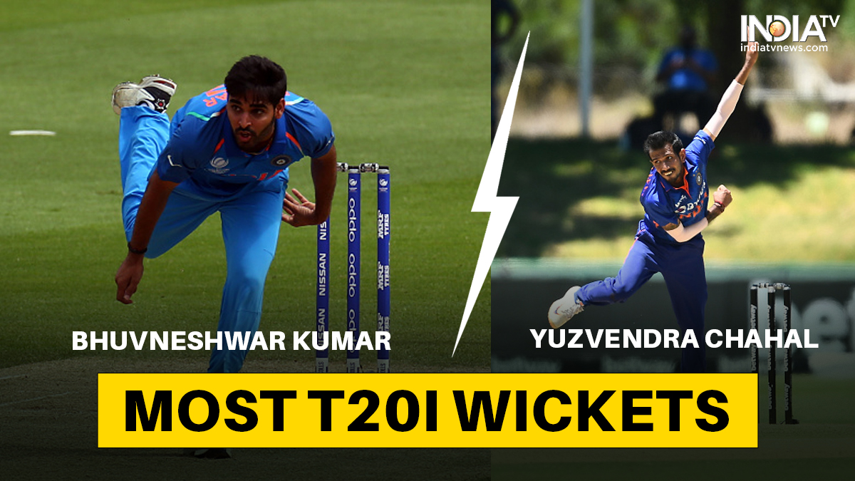 Most T20 Wickets: Yuzvendra Chahal levels with Bhuvneshwar Kumar for Most T20I wickets for India