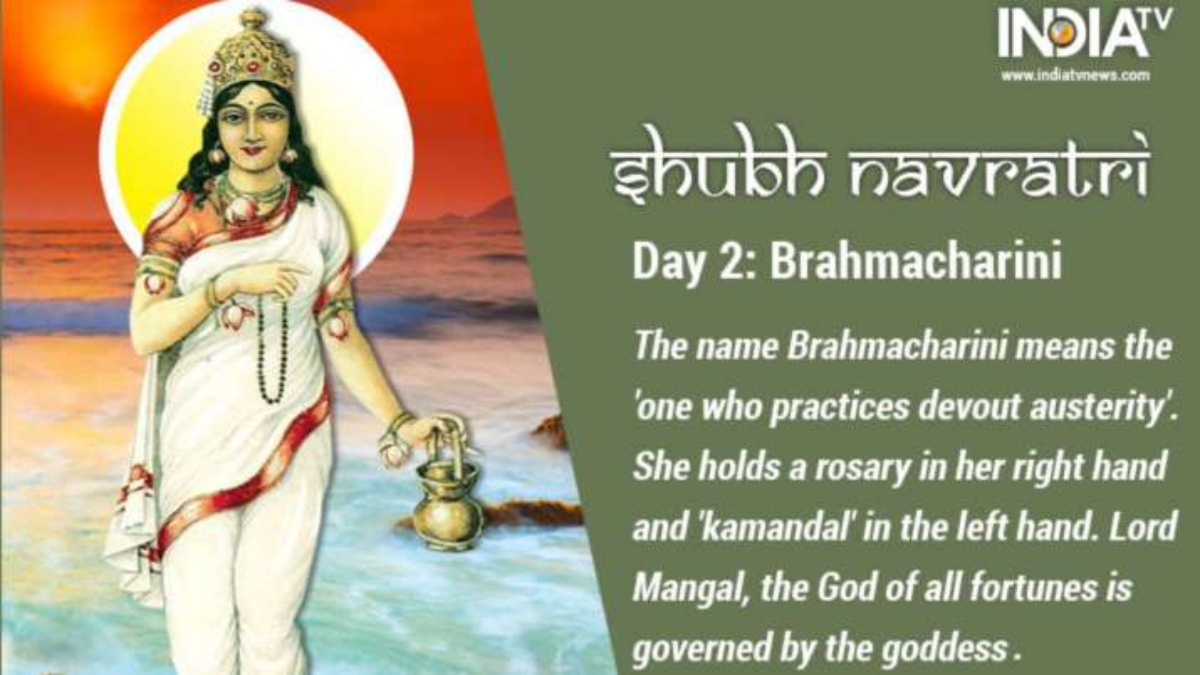 Happy Navratri 2022 Day 2 Worship Maa Brahmacharini Know Shubh 7540