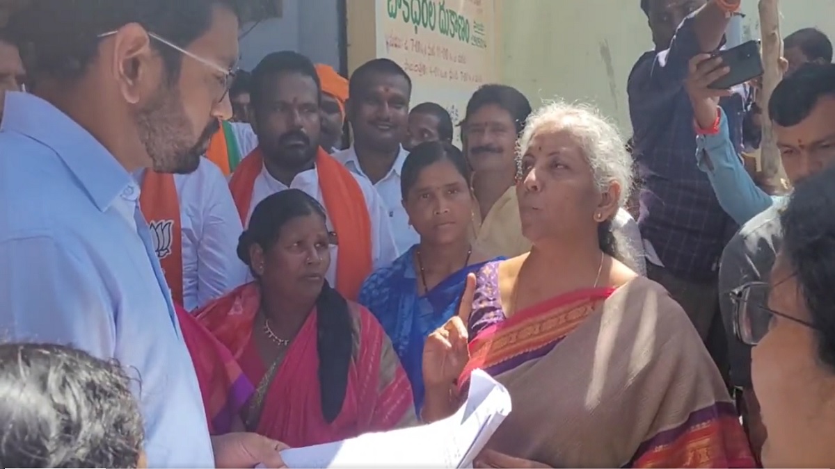 Nirmala Sitharaman pulls up Collector in Telangana; KTR says 'appalled' | Video