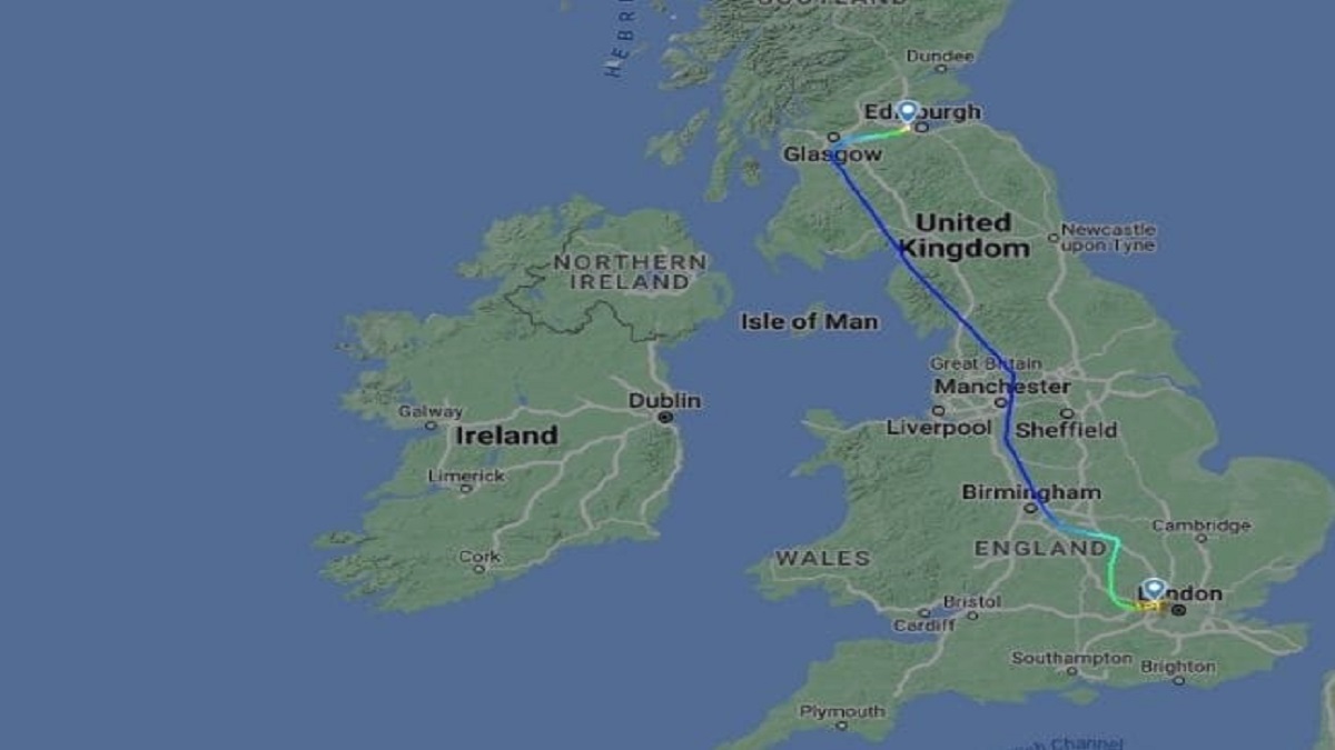 Nearly six million people tried to follow the British military plane's route from Edinburgh to RAF Northolt within its first minute in the air.