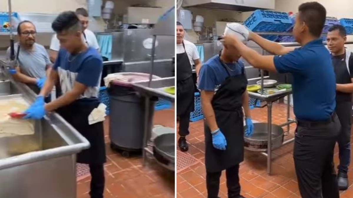 Man’s reaction to his promotion as a chef after washing dishes for years is priceless