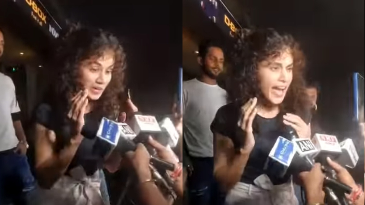 Viral Video: Taapsee Pannu gets annoyed at paparazzi, says ‘peeche hatiye’