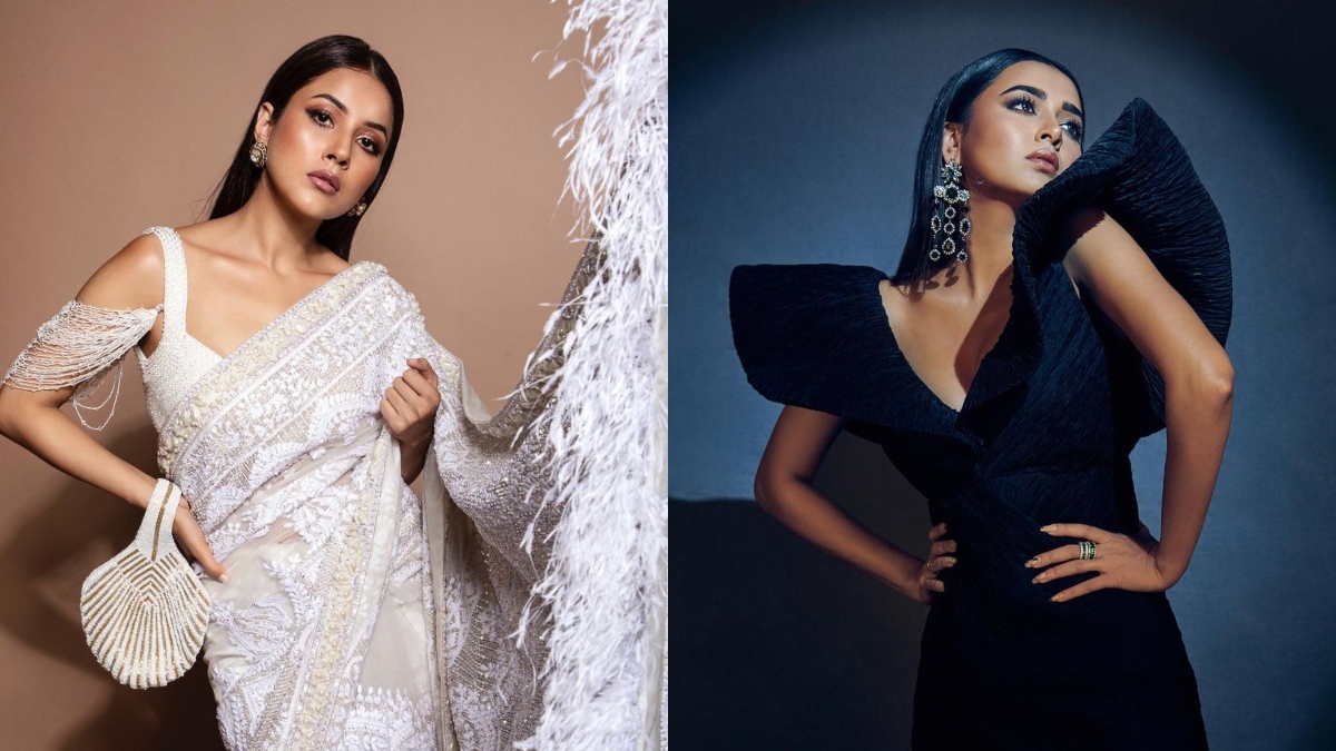 Shehnaaz Gill and Tejasswi Prakash's sizzling avatars turn heads on the red carpet of Filmfare 2022