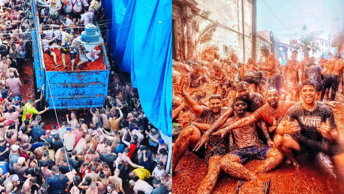 Spain's Tomatina festival returns after two years, netizens say 'take the  town & paint it red' | VIDEOS | Trending News – India TV