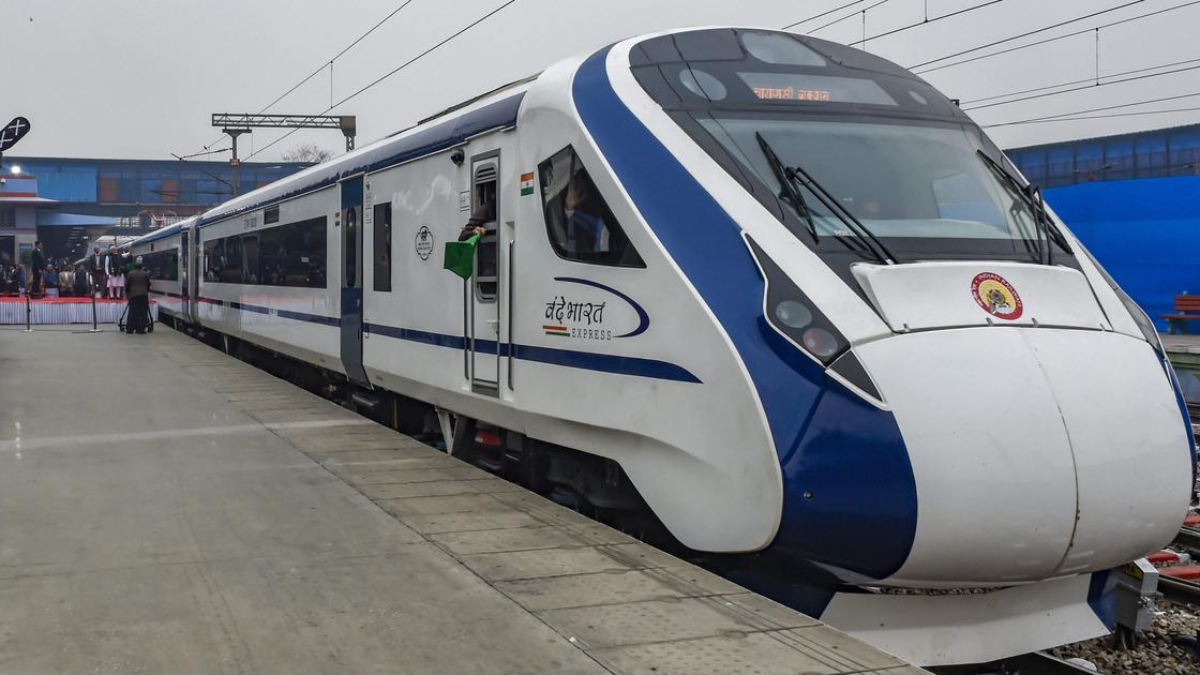 Vande Bharat Express' stability test with glass filled to the brim at