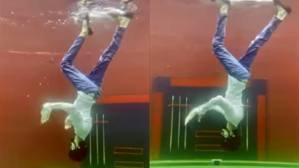 Viral Video: Man doing moonwalk upside-down underwater leaves netizens shocked, say 'MJ is blessing you'