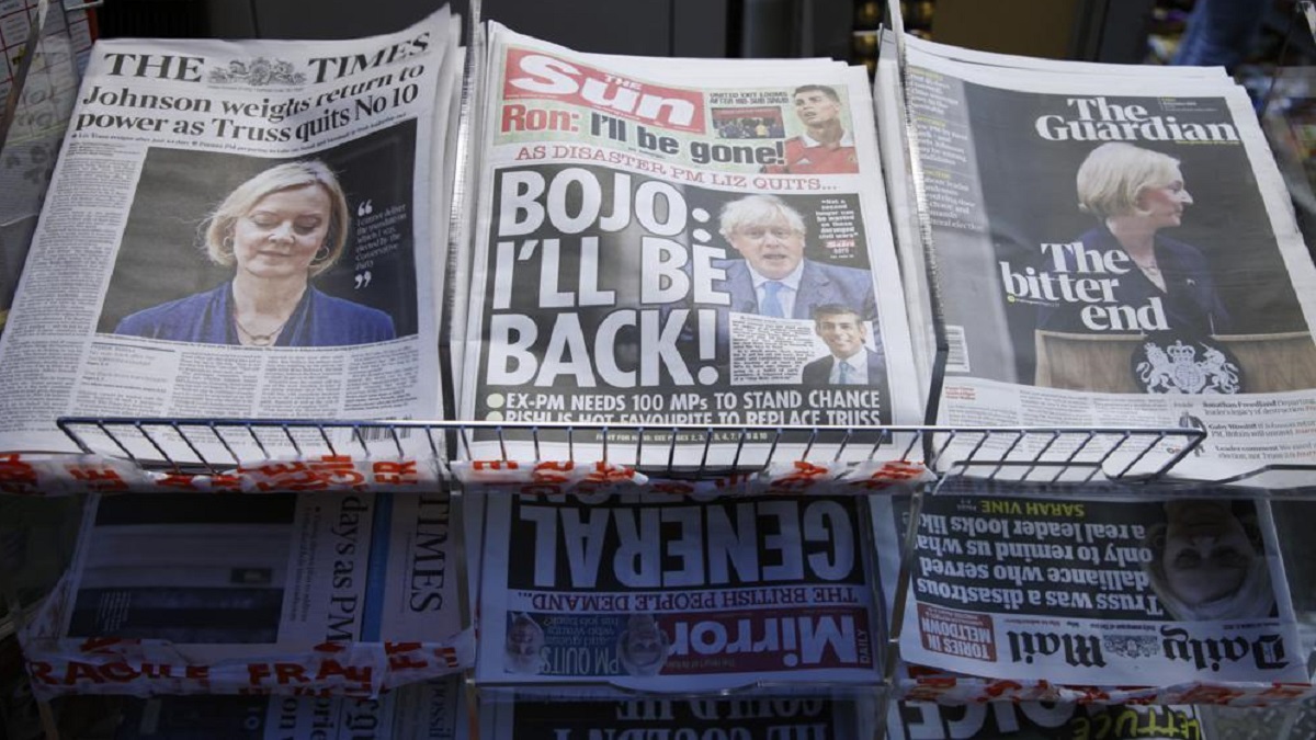 Boris Johnson Eyes Comeback As UK Prepares To Elect Liz Truss ...