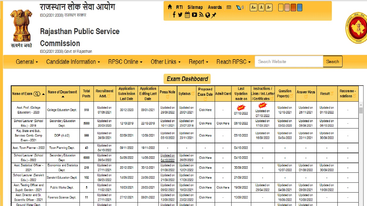 RPSC Grade 1 admit card 2022 likely be released tomorrow at rpsc.rajasthan.gov.in - check details