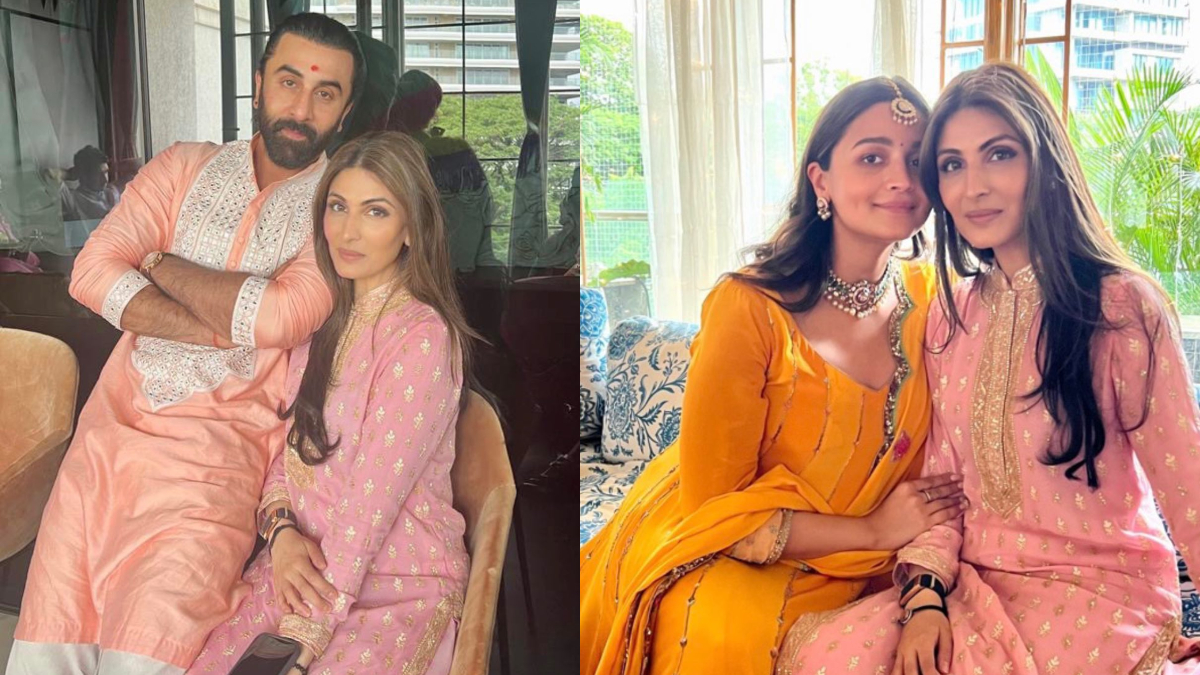 INSIDE Alia Bhatt's baby shower: Mommy-daddy and buas-to-be pose in elegant ethnic outfits - India TV News