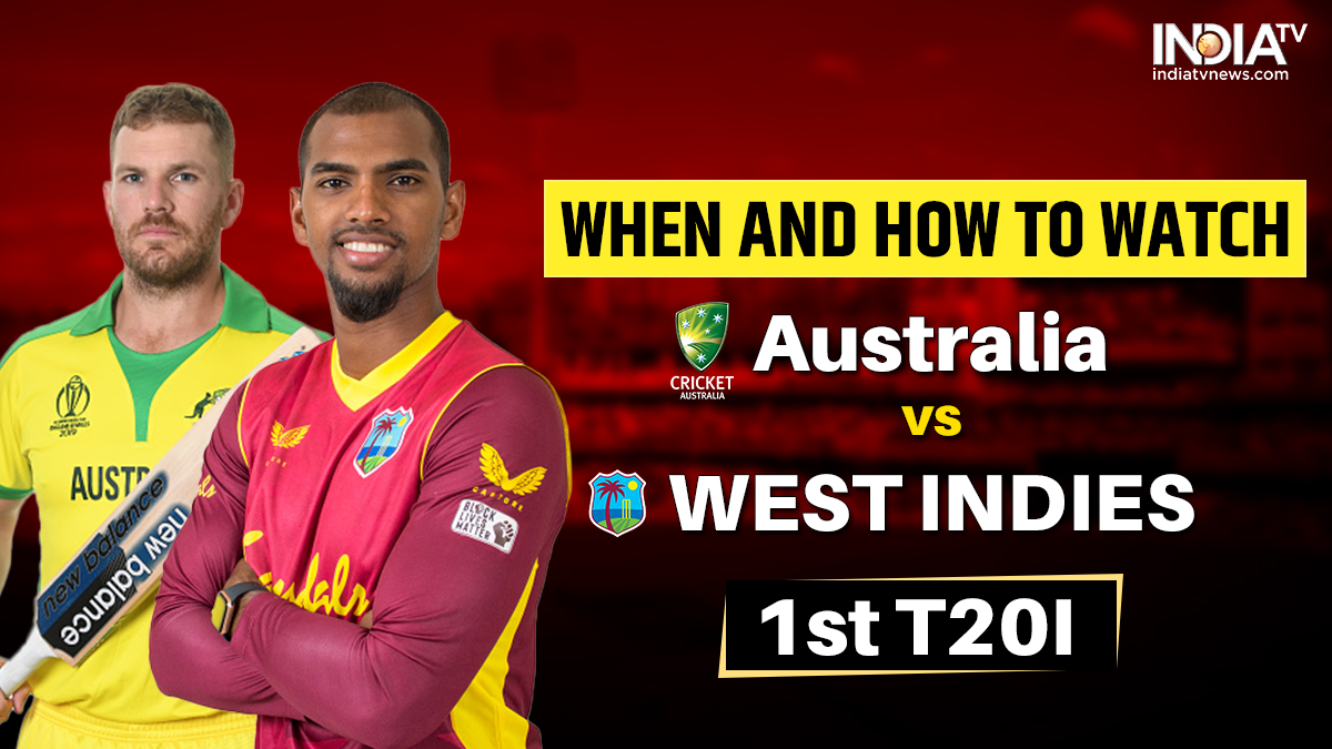 AUS vs WI 1st T20I When and How to watch Australia vs West Indies 1st T20I in India? Cricket News