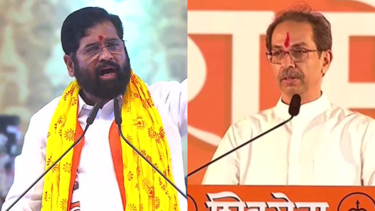 Uddhav Thackeray, Eknath Shinde trade charges at different Dussehra rallies in Mumbai