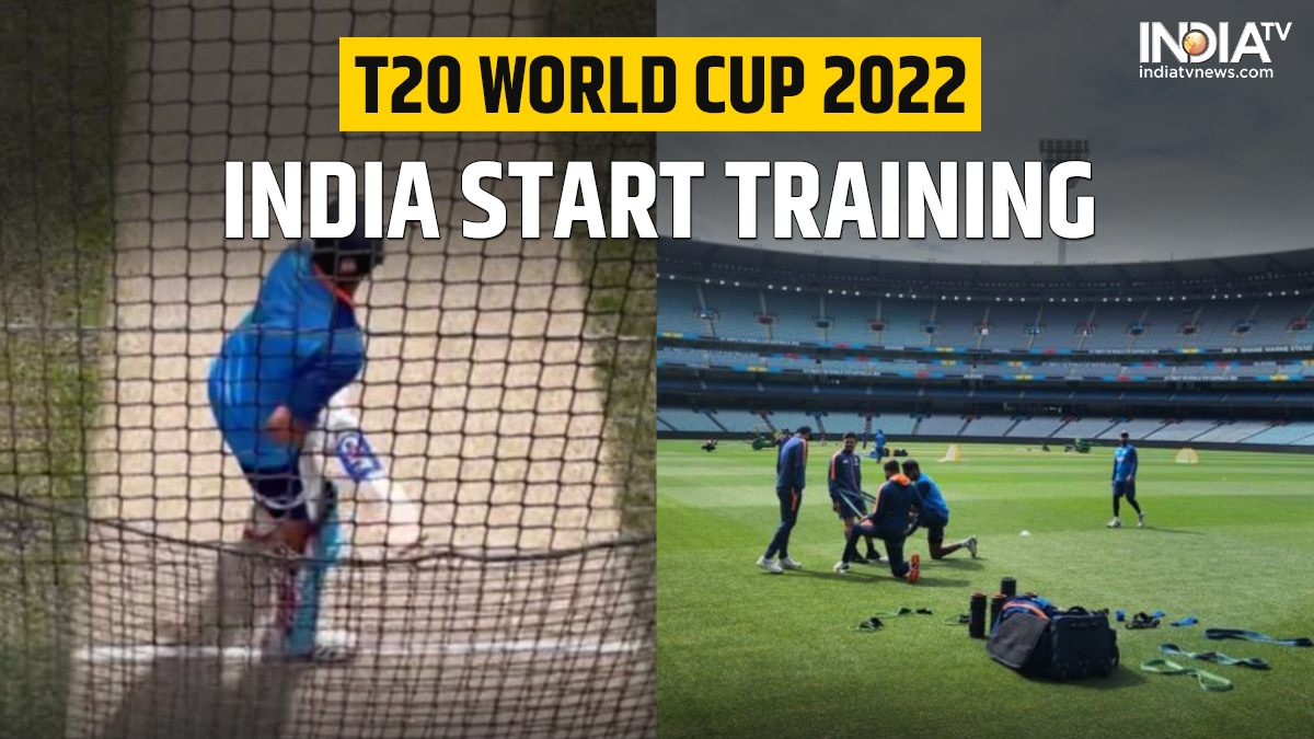 T20 World Cup 2022: India begin training ahead of tournament opener against Pakistan