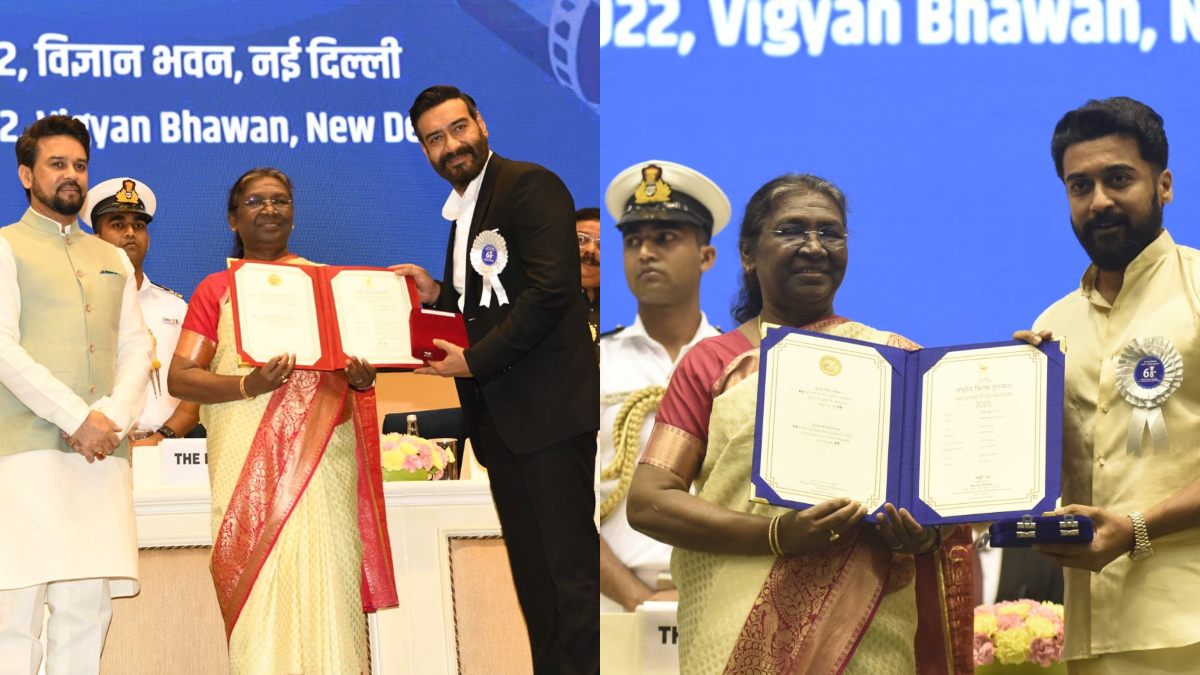 National Film Awards Ajay Devgn, Suriya and other winners conferred
