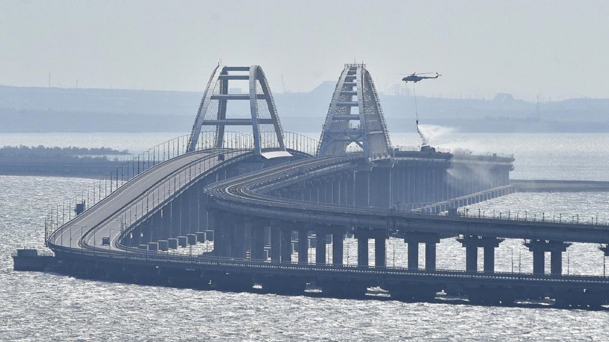 Rail traffic resumes on only bridge linking Crimea to Russia damaged by blast