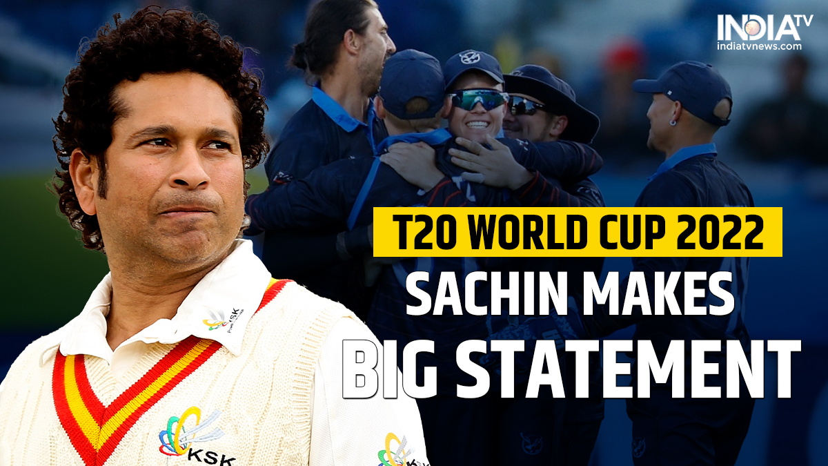 T20 World Cup 2022: "Nam" yaad rakhna- Sachin Tendulkar makes big statement after tournament opener