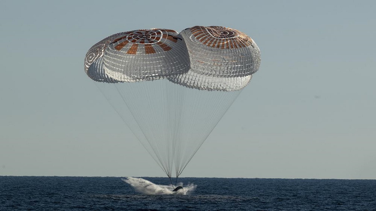 Astronauts ferried back to Earth by SpaceX after a six month long mission