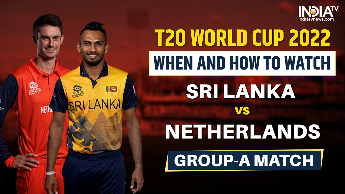 T20 World Cup 2022 When and How to watch Sri Lanka vs Netherlands 1st Round Group A match in India? Cricket News