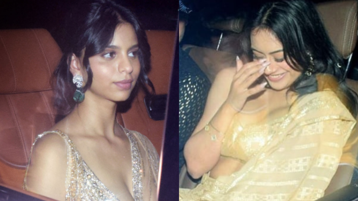 Suhana Khan Larg Boob Fuck - Suhana Khan, Nysa Devgan look bold in gold at Bhumi Pednekar's Diwali bash  | Inside PICS | Celebrities News â€“ India TV