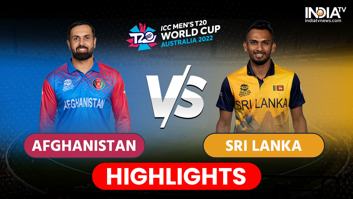 AFG vs SL, Super 12, Highlights SL beat AFG by 6 wickets Cricket News
