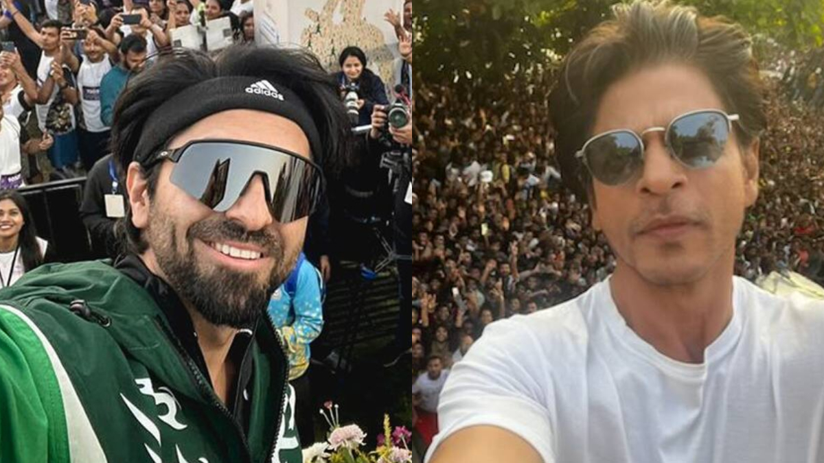 Ayushmann Khurrana declares he is a Shah Rukh Khan fan with epic photo outside Mannat
