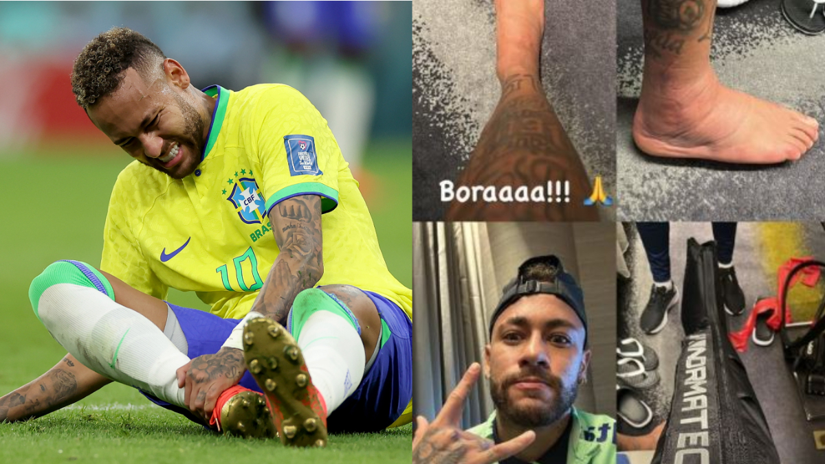 Piala Dunia FIFA 2022: Bintang Brasil Neymar memposting gambar pergelangan kaki yang bengkak menjelang pertandingan melawan Swiss